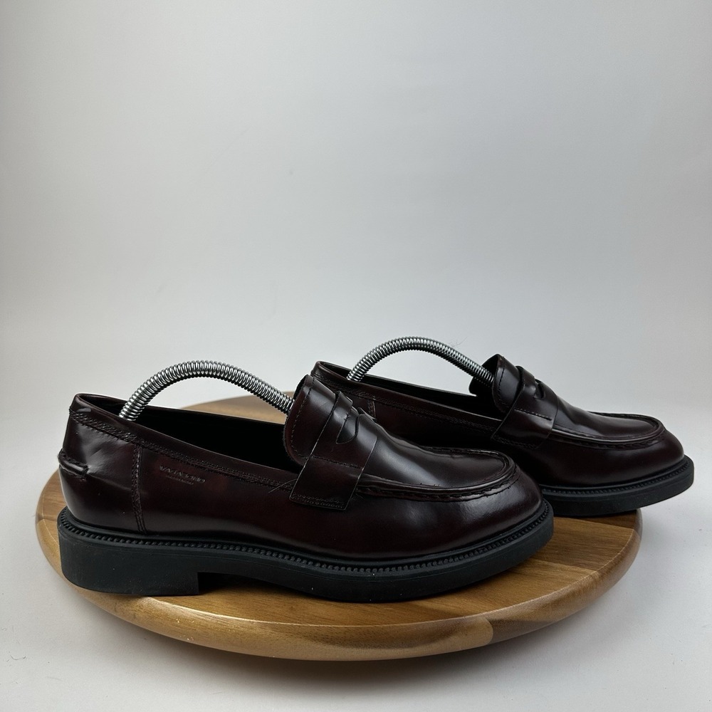 Mens Vagabond Alex Brown Leather Comfort Penny Loafers Size EU 41 / US 8 EUC